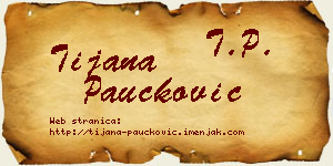 Tijana Paučković vizit kartica